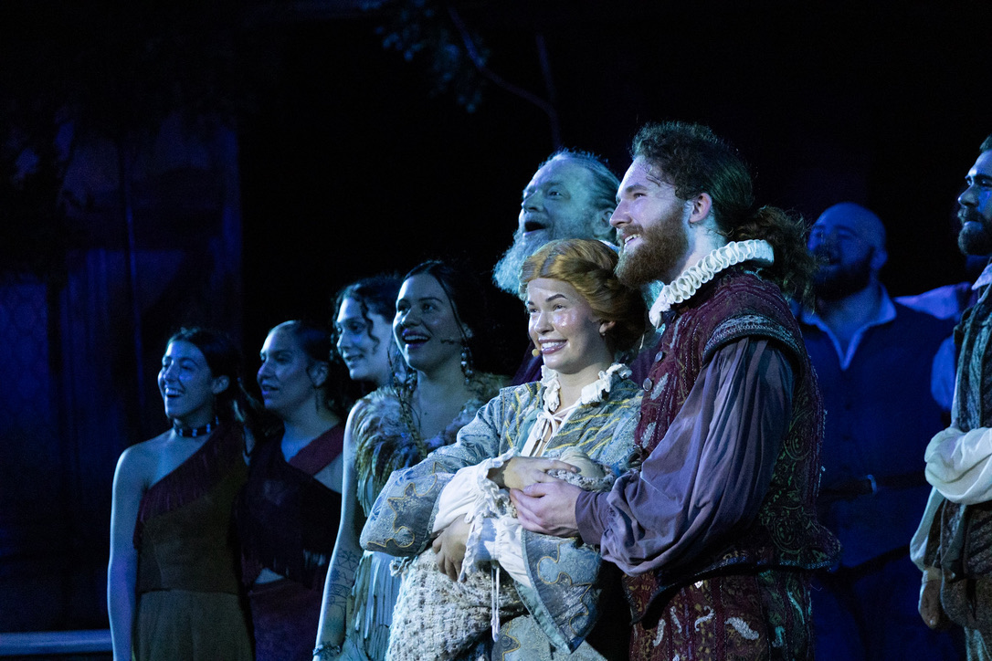 Brennan Gordon Metz as Ananias Dare with The Lost Colony company