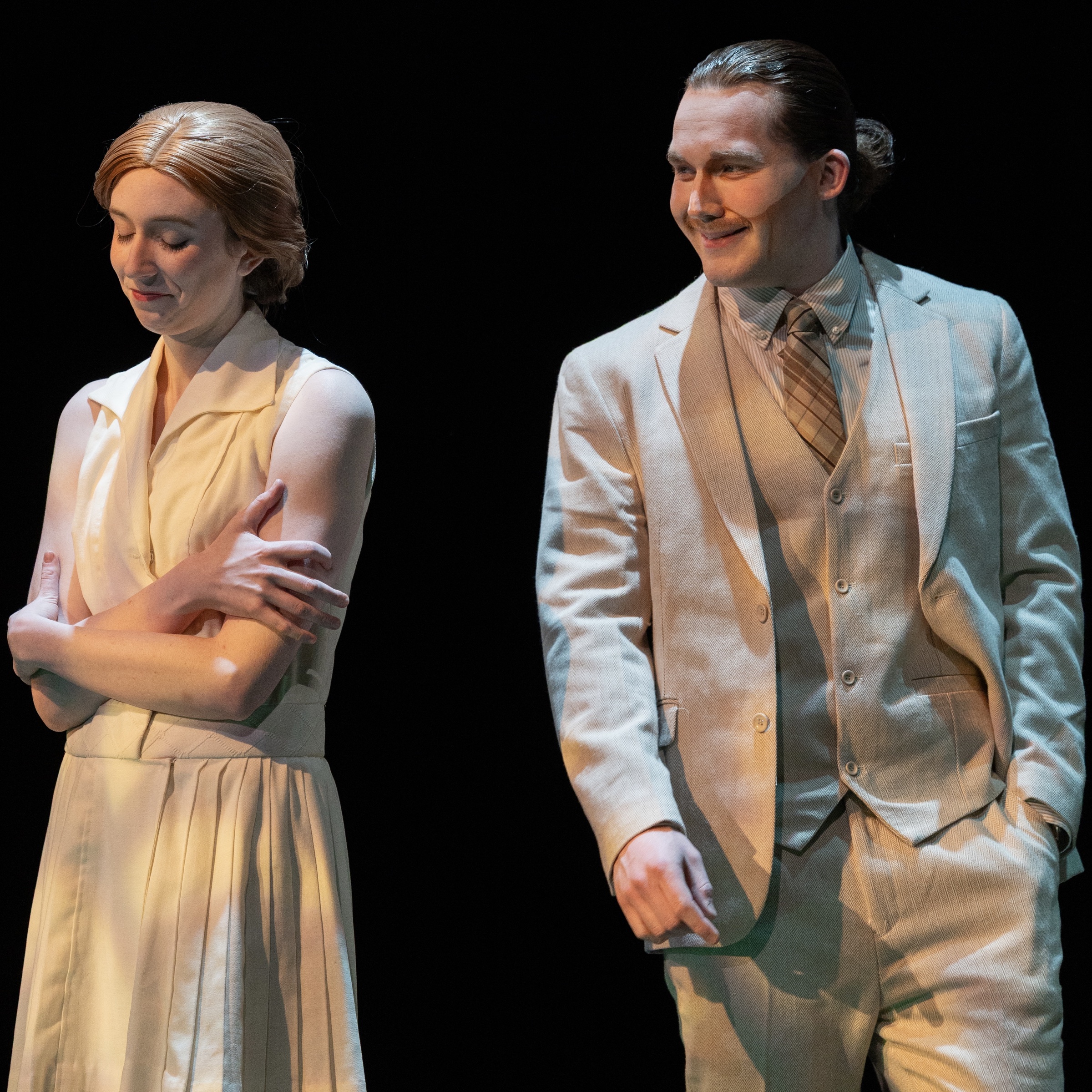 Brennan Gordon Metz with a castmate in Machinal