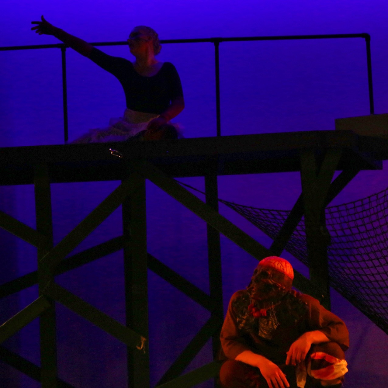 A production moment from The Skriker