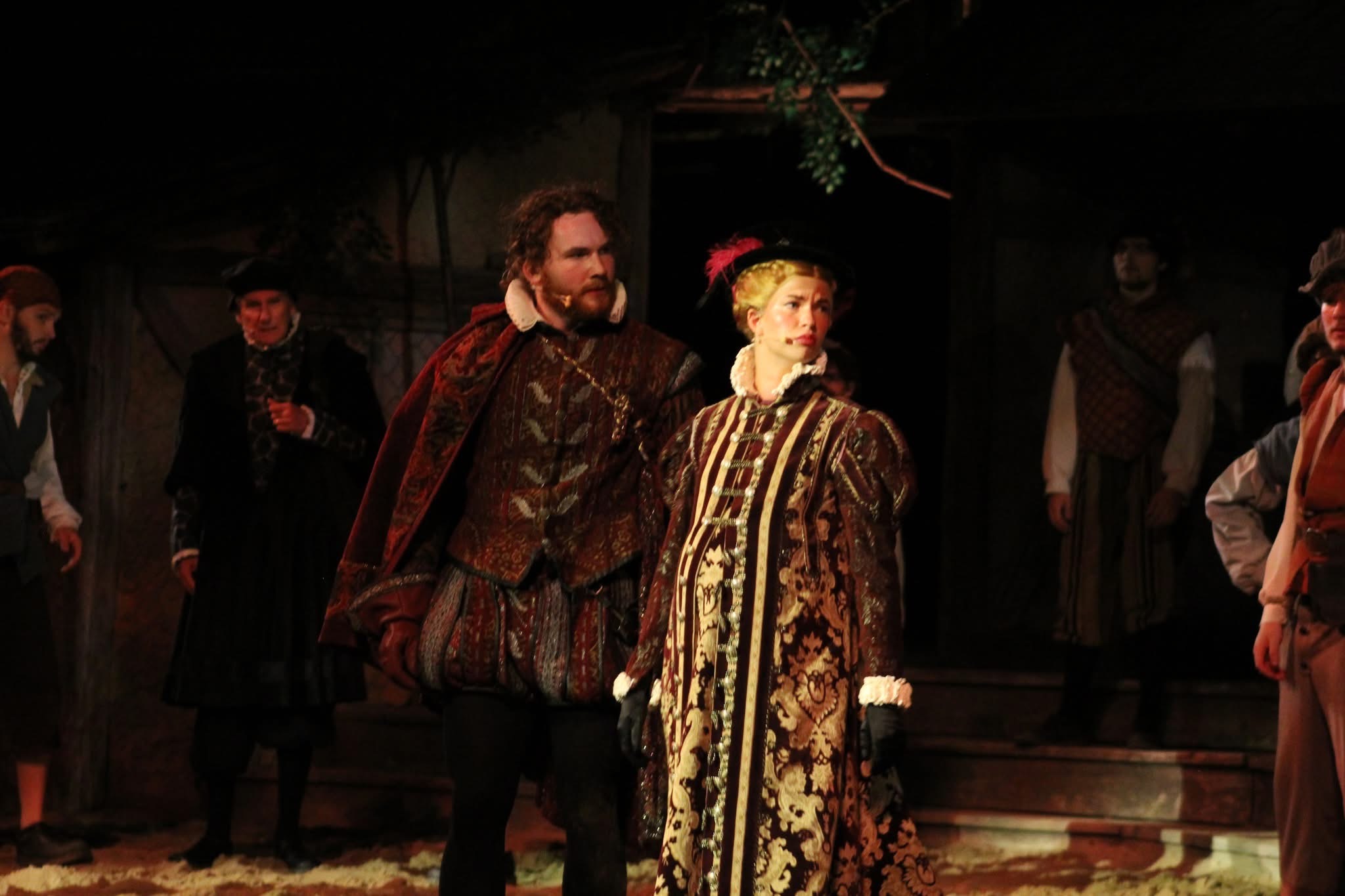 Brennan Gordon Metz and a castmate in The Lost Colony