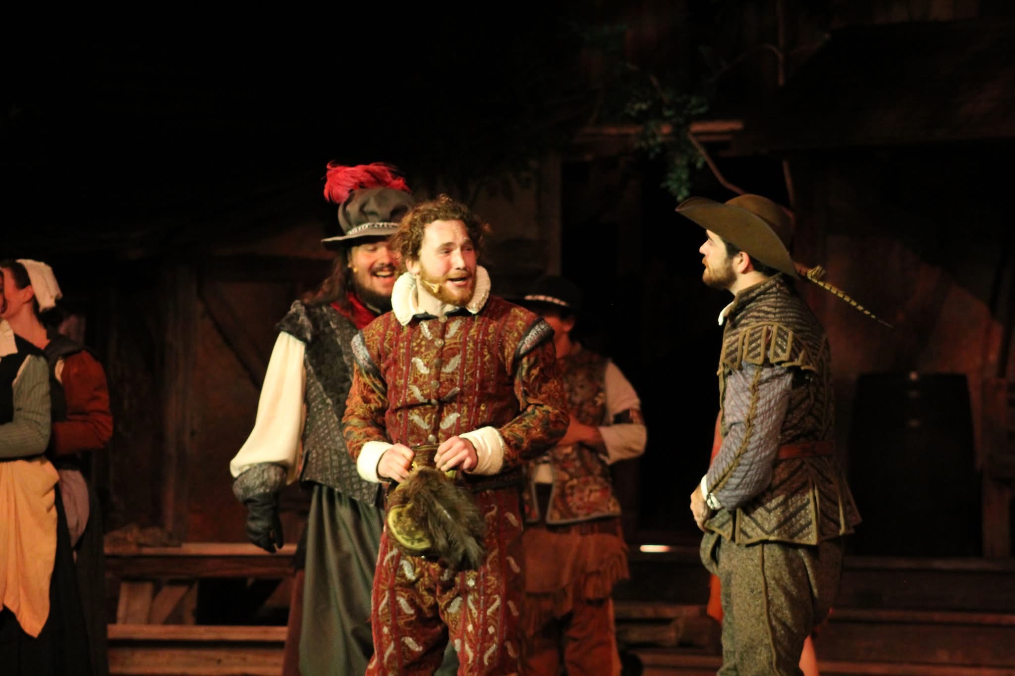 Brennan Gordon Metz with castmates in The Lost Colony